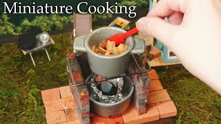Miniature Cooking ミニチュア料理『タケノコの土佐煮』“Simmered Bamboo Shoots with Dried Bonito“