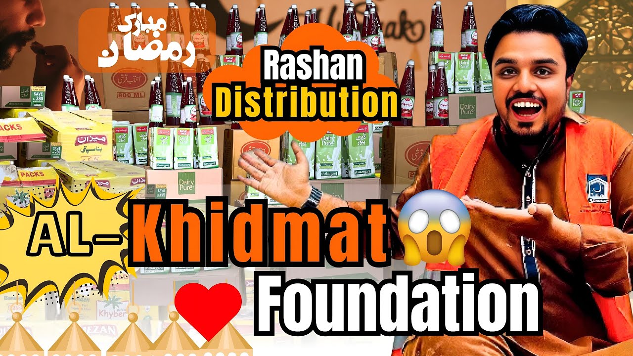 Distributing Rashan With AL-KHIDMAT FOUNDATION ️|Helping those In Need🥰 ...