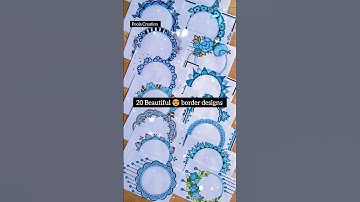 20 Beautiful border designs/Assignment front page design/Project Work Designs #love #project #shorts