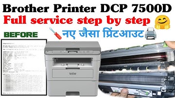 HOW TO CLEAN BROTHER PRINTER DRUM ROLLER  | VERTICAL LINES & DOTS FROM PRINTING PAGE | DCP-B7500D