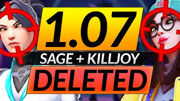 NEW VALORANT PATCH 1.07: EASY Headshots ENABLED, SAGE AND KILLJOY DESTROYED - Buffs and Nerfs