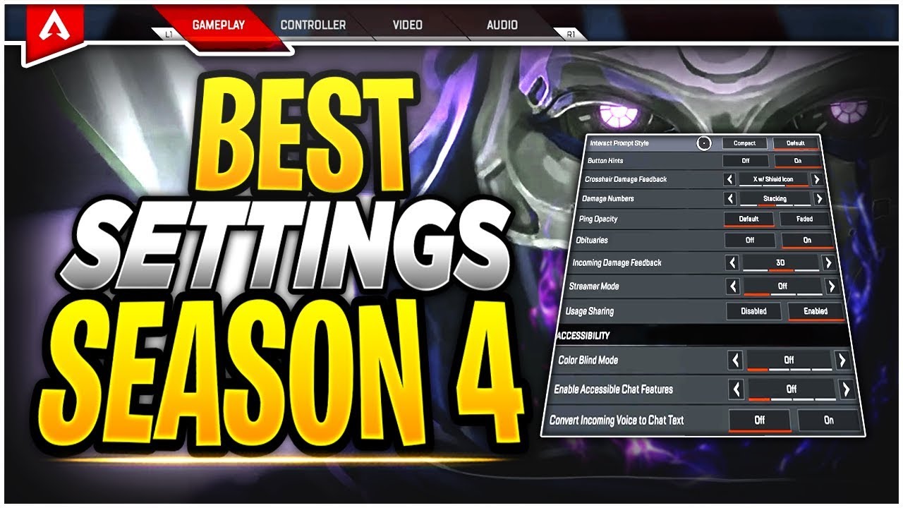 Best Console Settings For Apex Legends Season 4 Xbox One Ps4 Perfecting Sensitivity And More Youtube