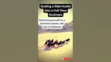 🚀 Scaling a Side Hustle Into a Full-Time Business! 💰🔥 #Entrepreneurship #SideHustle #BusinessGrowth