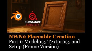 NWN2 Placeable Creation Part 1: Modeling, Texturing, and Setup (Frame Version)