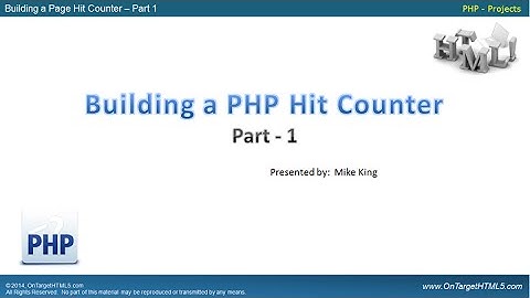 33001-Building a PHP Hit Counter - Part 1