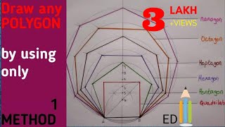 How to draw POLYGON -draw any polygon by using 1 method