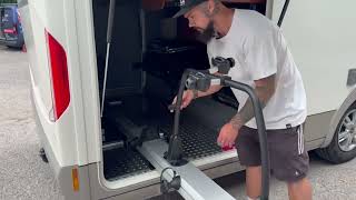 Thule VeloSlide | Slide Out Garage Bike Rack for Motorhomes