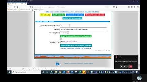 2020 Minor Source Inventory: Creating a new submittal
