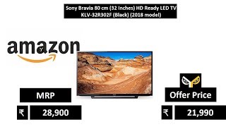 Sony Bravia 80 cm (32 Inches) HD Ready LED TV KLV-32R302F (Black) (2018 model)