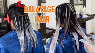 Violet balayage