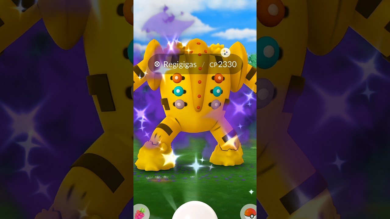 Caught Shiny Shadow Regigigas 