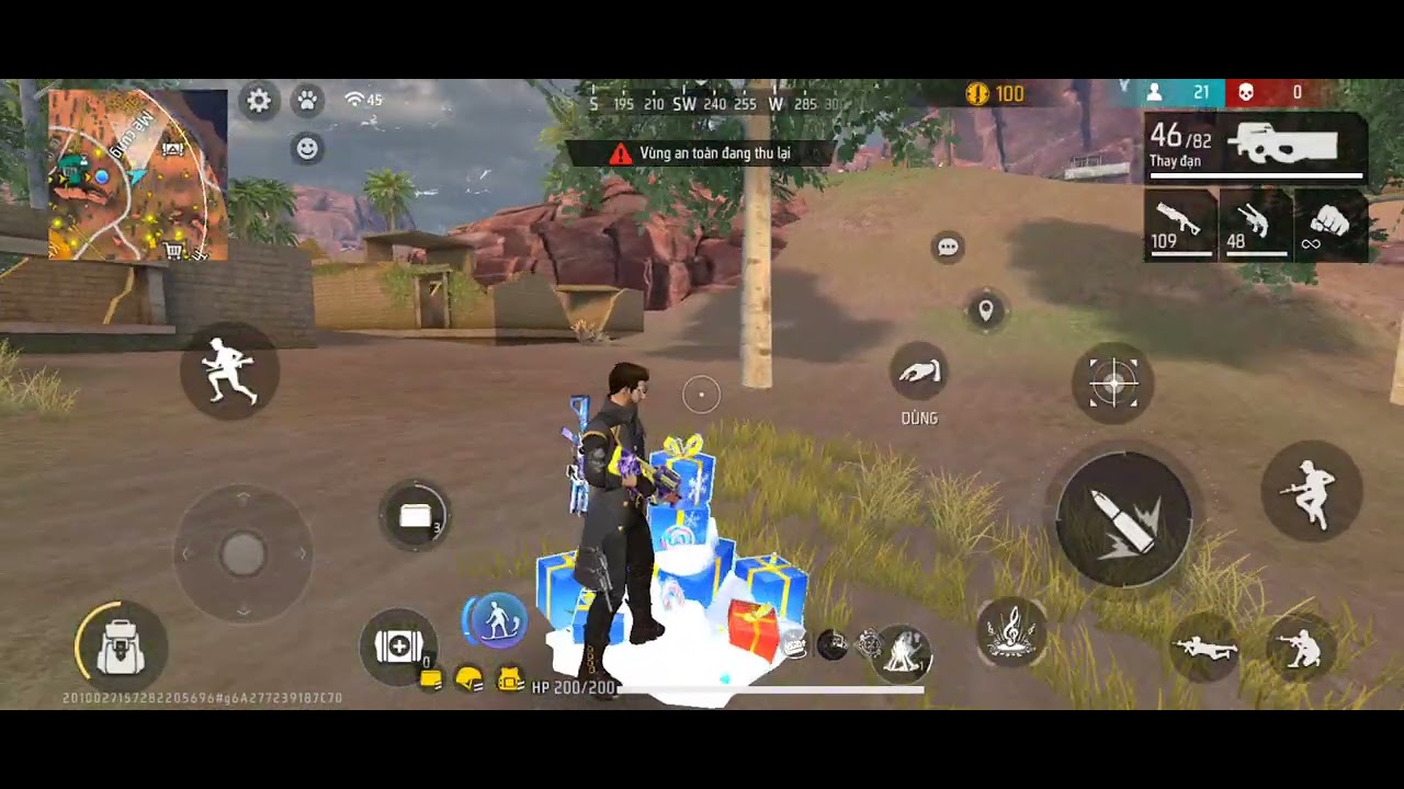 Free fire đấu rank xếp hạng p55 (s49)