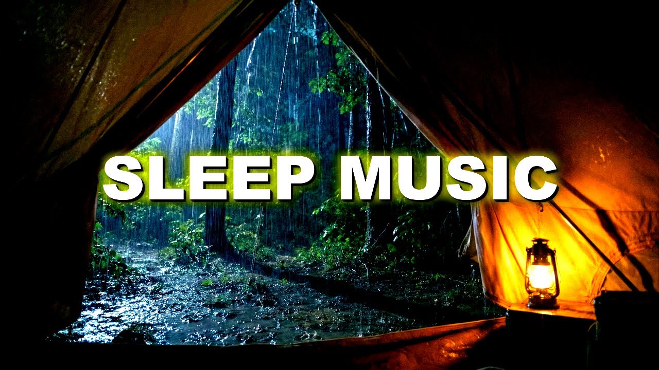 Sleeping in a Tent: Heavy Rain & Music for Deep Rest 🌧️ 