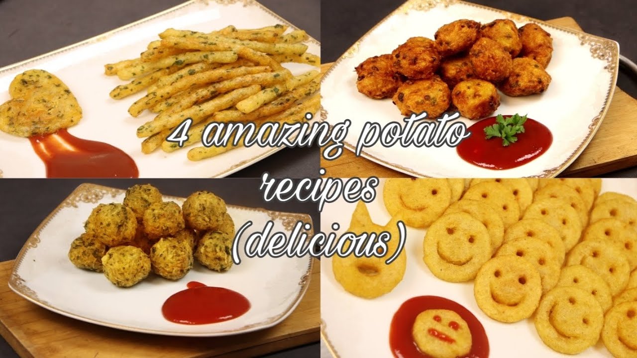 4 amazing potato recipes ! crispy and delicious ! potato collection ...