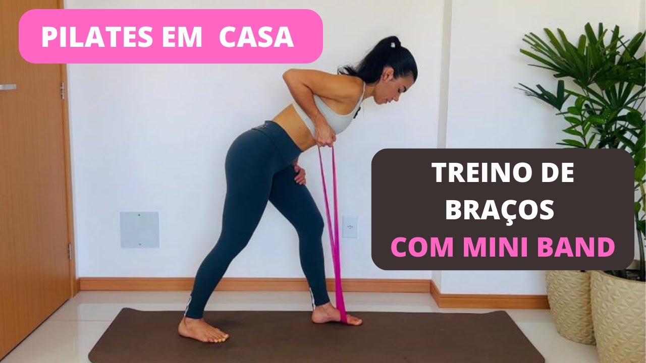 Pilates em casa / fortalecimento de braços com mini band