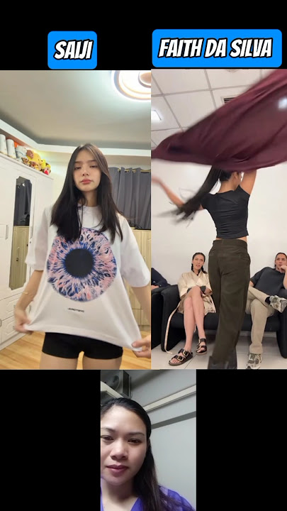 😳 POUGIE PABABA NG PABABA NEW DANCE TREND CHALLENGE FAITH DA SILVA VS SAIJI #viraldance