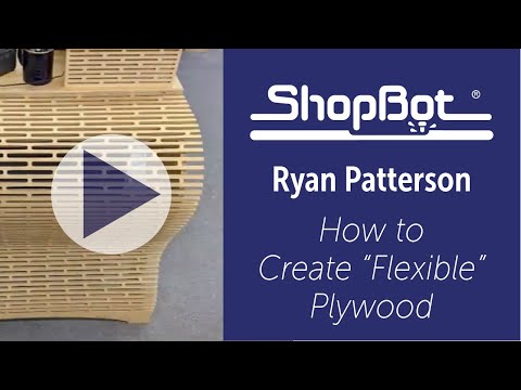 How to Create "Flexible" Plywood (Kerfing)