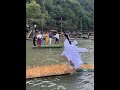 Hanfu Girl Challenge Banhe Grand Canyon Water Walking Wushan Marathon