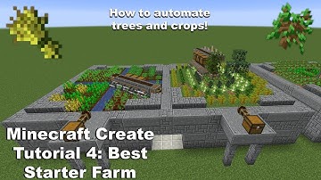 Minecraft Create Tutorial: Episode 4: Best starter farm!