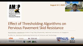 Effect of Thresholding Algorithms on Pervious Pavement Skid Resistance AM3P 2020