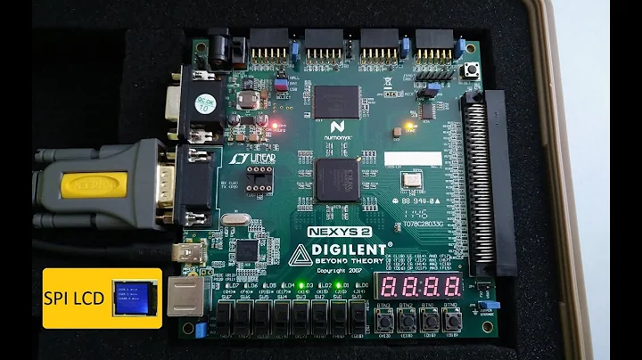 Digilent Nexys 2 SPI LCD example in VHDL - Spartan 3
