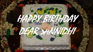 Sannidhi Birthday - 3Rd Year