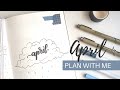 plan with me • April 2021 bullet journal setup // my life in a journal