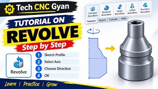 How to Use Revolve Command in SolidWorks | Basic Tutorial #solidworks #solidworkstutorial #revolve