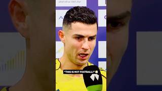 “THIS IS NOT FOOTBALL” ! Remember this is not a war ! Says cristiano after tensions against AL Ahli