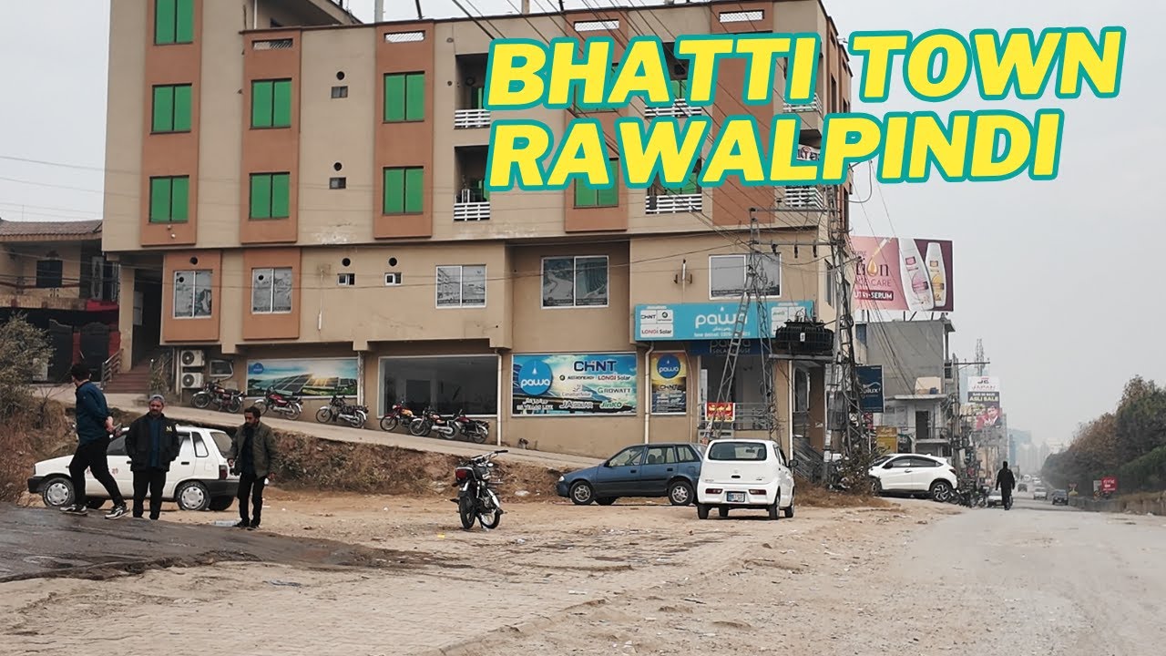 4K Bike Ride from Bhatti Town Service Road Rawalpindi | Streets, Local Market & Daily Life