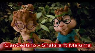 Clandestino Shakira ft Maluma - Alvin y las ardillas