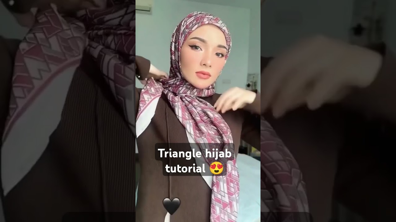 Triangle hijab tutorial 😍