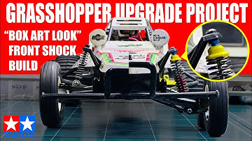 타미야 그래스호퍼 프론트 쇽 업그레이드 Tamiya Grasshopper Front Shock Upgrade to Box Art look with better performance
