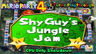 Mario Party 4 - CPU Only Showdown - 50 Turns Playthrough - Part 23 Shy Guy's Jungle Jam