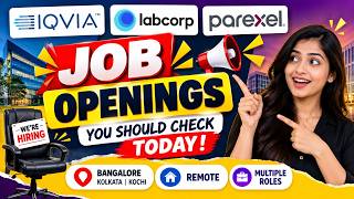 IQVIA, Labcorp & Parexel Hiring | Life Science & Clinical Data Job | Remote + India@JobSkillOrbit