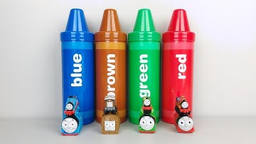 Learn Colors Thomas and Friends Rainbow Sorting Crayons Educatioanl for Kids