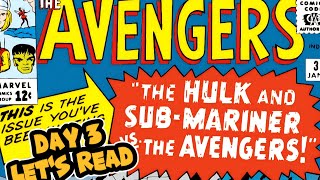 ​🌊 AVENGERS #3 (1964) | Day 3: Hulk & Sub-Mariner vs. The Avengers!