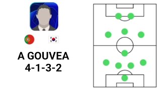 How to play A GOUVEA (4-1-3-2) - Tactical Guide and Line up selection PES MOBILE
