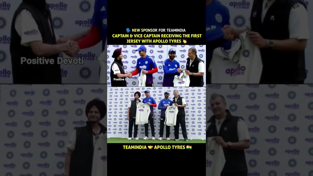 Team India’s New Jersey with Apollo Tyres 🇮🇳🔥 