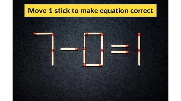 Hardest Maths Problem in the World? 😱 Move 1 Stick to Solve! 🧠 Brain Teaser Challenge 🇺🇸 🇨🇦 🇬🇧 🇦🇺
