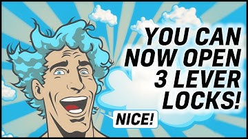 YOU Can Now Open 3 Lever Locks - EASILY!