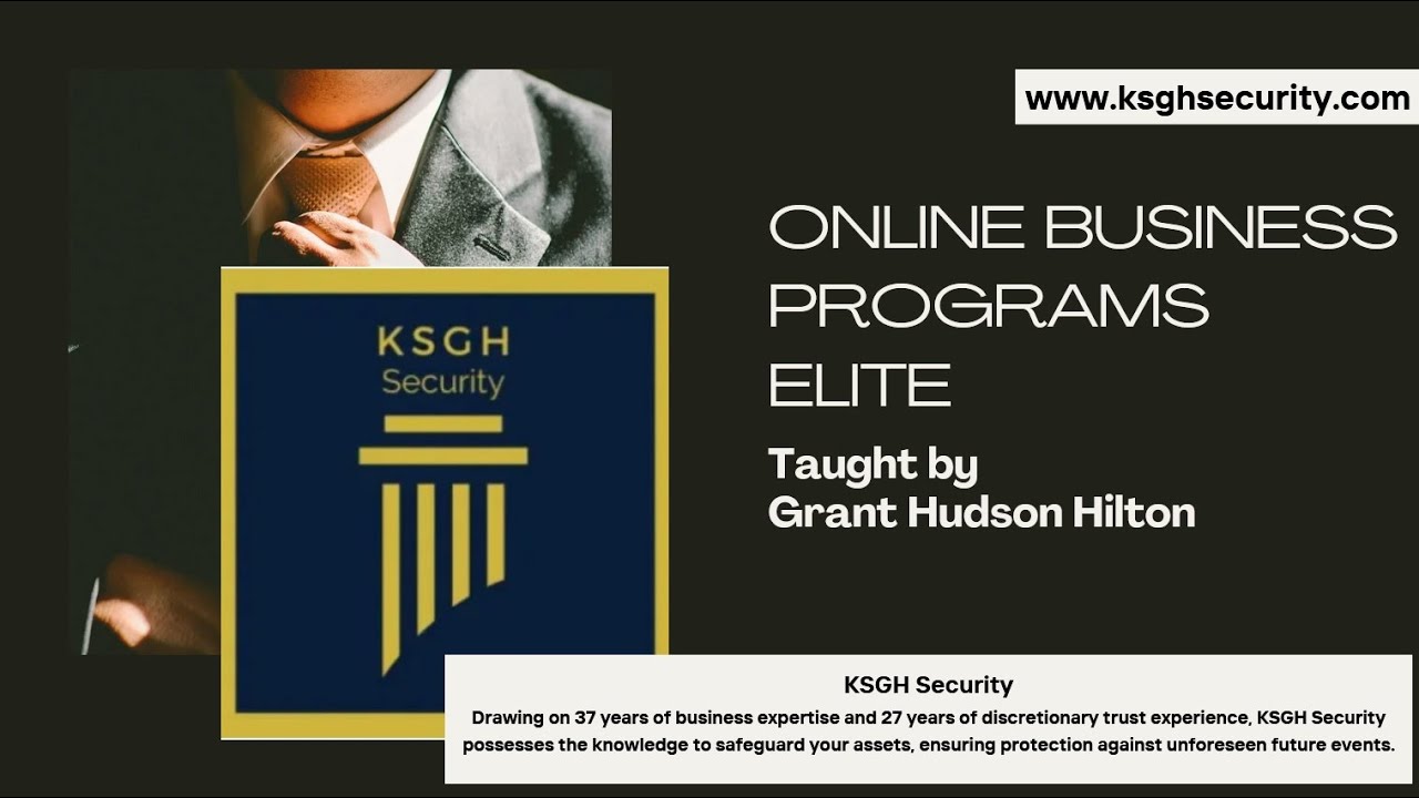 Unlock Financial Freedom with KSGH Security | Elite Business Program