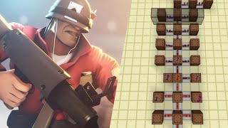 MINECRAFT NOTE BLOCKS: Rocket Jump Waltz from TF2 (Rick May Tribute)