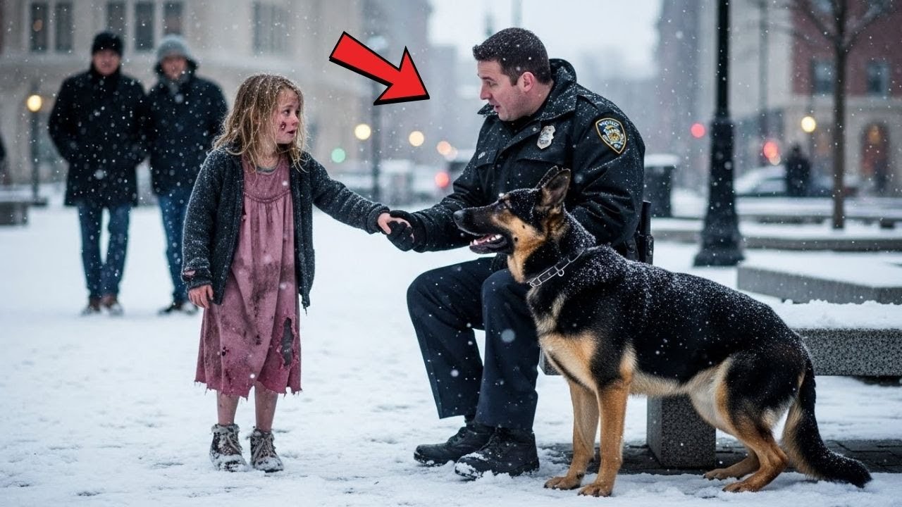 “Can I Stay with You?” — A Girl in the Snow Stopped a Broken Officer and His K-9