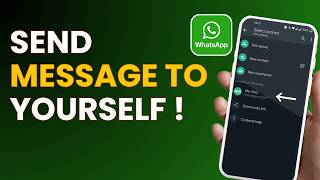 How To Send WhatsApp Message to Yourself ! screenshot 4