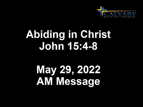 Abiding in Christ