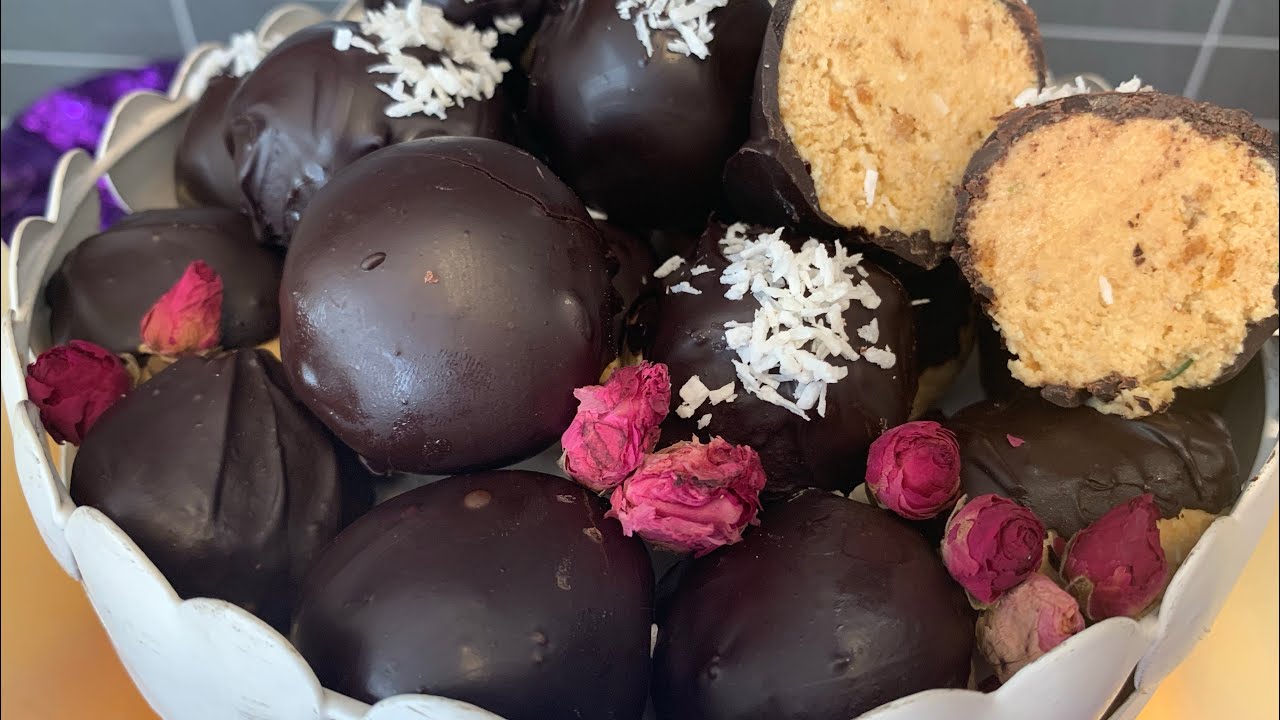 عندكم حلاوة تعالو نحضر اسرع كرات بالحلاوة بدون فرن وبيض وطحين رح يعجب ضيوفك كتير 😍