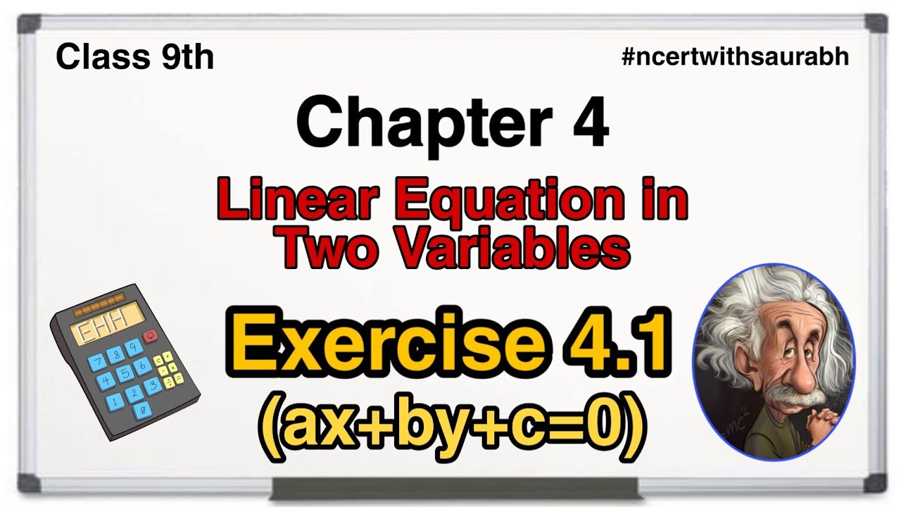 Class 9th Maths | Chapter 4 | Exercise 4.1 | NCERT | 2020 - YouTube