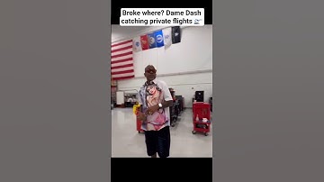 Broke where? Dame Dash catching private flights 🛫