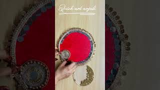 DIY Rakhi Plattter / Thali |Pooja thali decoration ideas | #rakhi #yt #viralvideo #thali #shorts